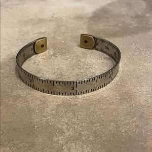 Silver Ruler Cuff Bracelet